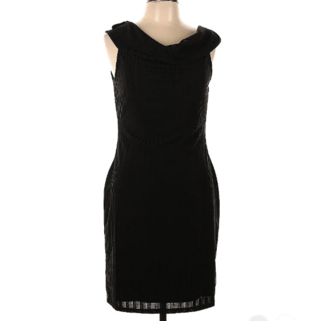 Bcbgmaxazria Size M Cocktail Black Dress